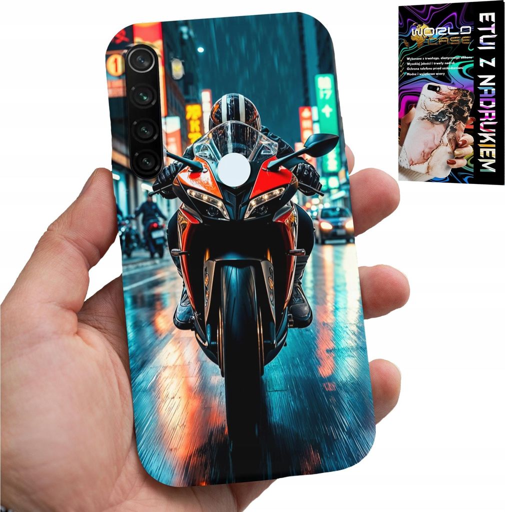 Gehäuse Für Xiaomi Note 8T - Motorrad, Motorrad Einrad Designs + Glas