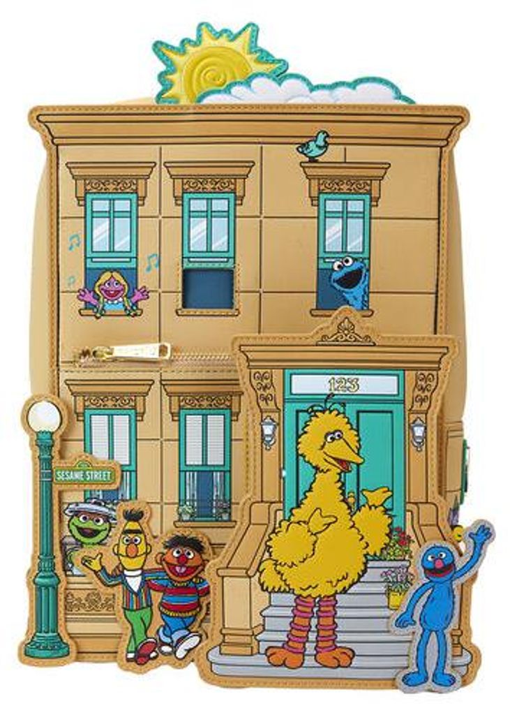 Loungefly Sesame Street Corner Rucksack 30cm Produktbild 