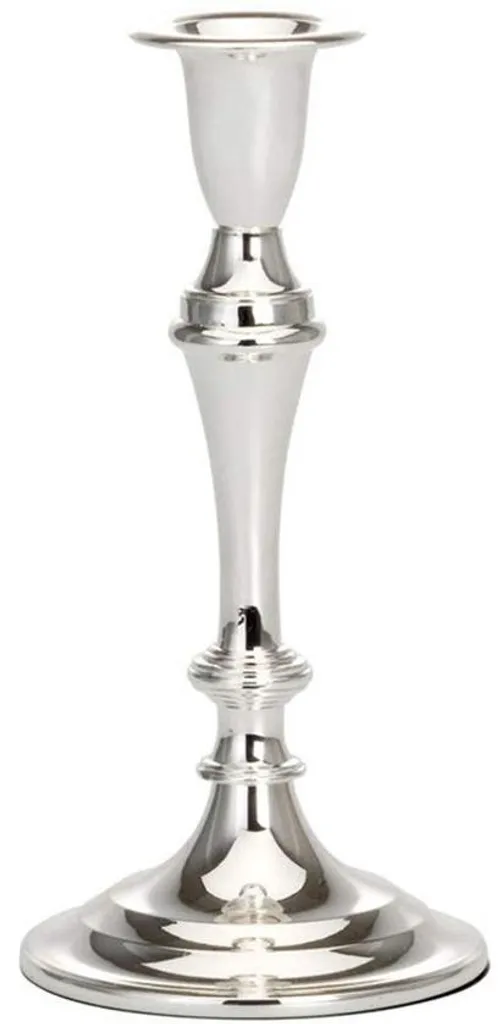 Bougeoir en argent de haute qualité finition étamée pour table chic