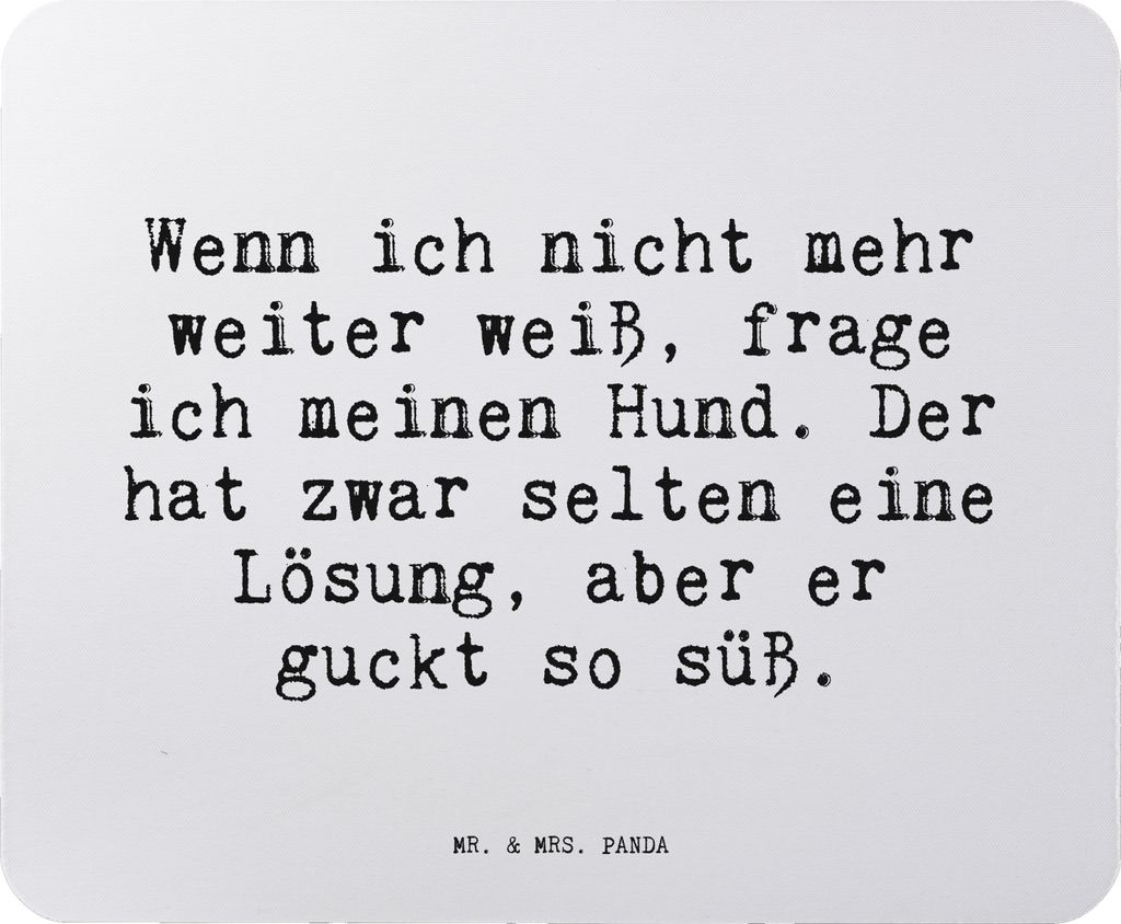 Mr. & Mrs. Panda Mouse Pad Wenn ich nicht mehr... - Aquarellblau - Geschenk, Haus, Herz, Sprüche, Liebe, Spruch, Weisheiten Zitate Lustig Weisheit...