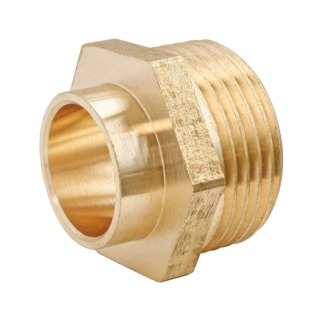 SOMATHERM FOR YOU – Gerades Messing-Schweißfitting – Außengewinde 12/17 – Für Kupferrohre Ø 14 – Beutel mit 10 Stück