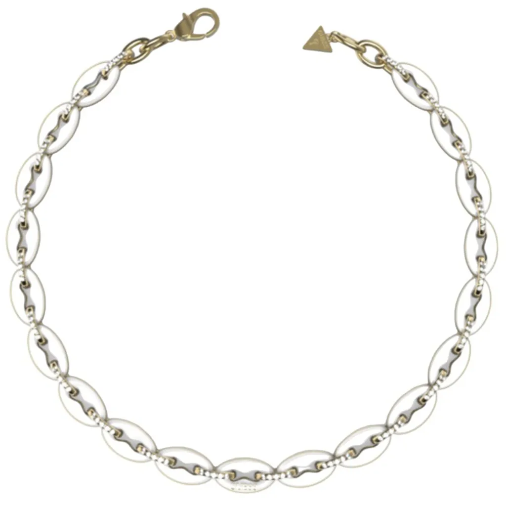 Collana Donna Guess JUBN01410JWYGWHT-U Oro Pop Links con Scatola