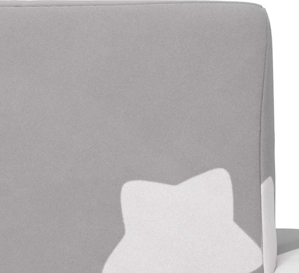 Petit canapé-lit pliable pour chambre d'enfant Gris clair à Étoiles - 7