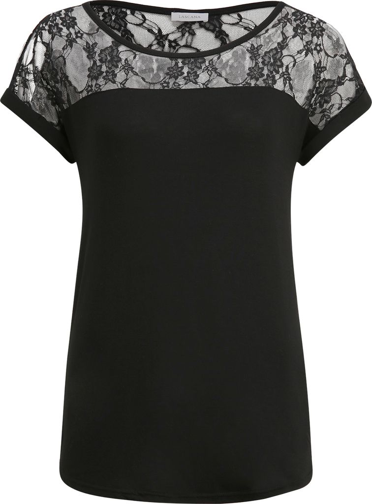 LASCANA Strandshirt schwarz Größe 36/38