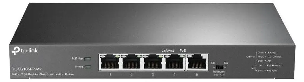 Switch 2.5G de bureau pour alimenter vos caméras et bornes Wi-Fi 6