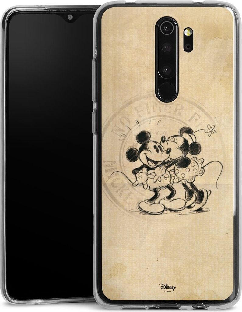DeinDesign Handyhülle für Xiaomi Redmi Note 8 Pro Silikon Hülle Case Smartphone Schutzhülle Mickey Mouse Minnie Mouse Vintage