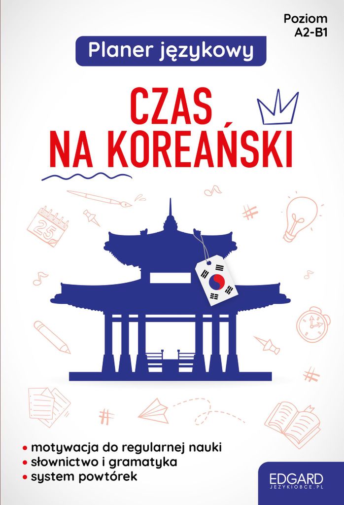 Koreański. Planer. Językowy Czas na koreański poziom A1-B1