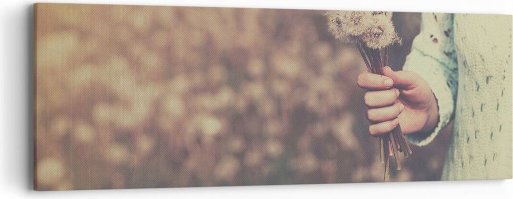Bild auf Leinwand - Leinwandbild - Baby Sommer Pflanze - 90x30cm - Wand Bild - Wanddeko - Wandbilder - Leinwanddruck - Bilder - Kunstdruck - Wandde...