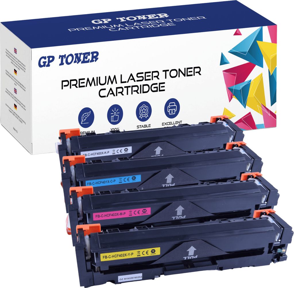 TONER für HP 201X 201A Color LaserJet Pro M252dw M252n MFP M274n M277dw M277n