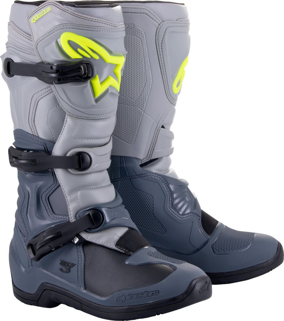 Alpinestars Tech 3 Motocross Stiefel, hellgrau/dunkelgrau, 6 (39)