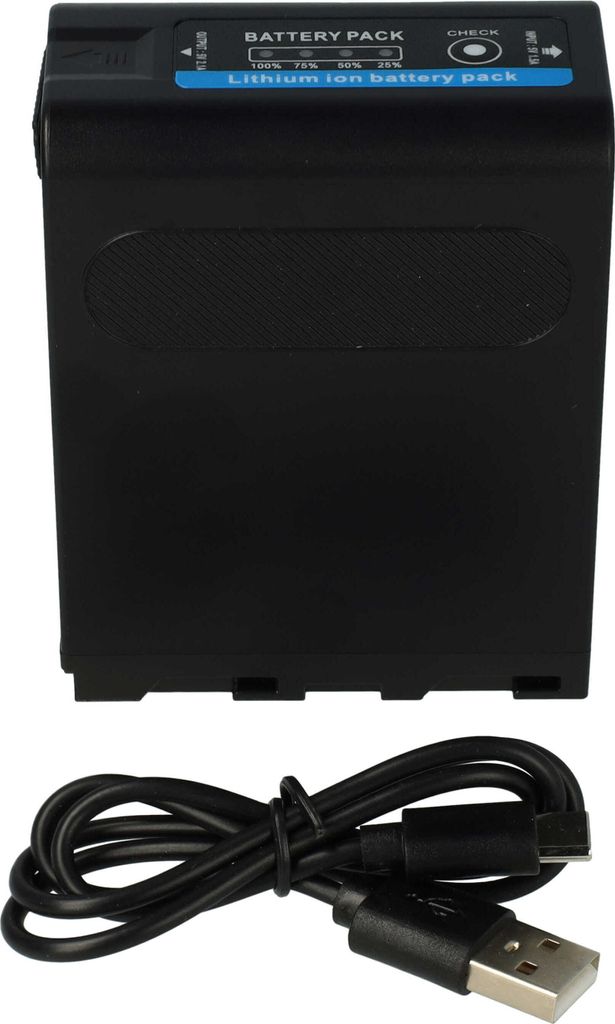 vhbw Akku kompatibel mit Sony CCD-TRV87, CCD-TRV88, CCD-TRV90, CCD-TRV91, CCD-TRV93, CCD-TRV95 Kamera (10400 mAh, 7,2 V, Li-Ion), USB-C Buchse