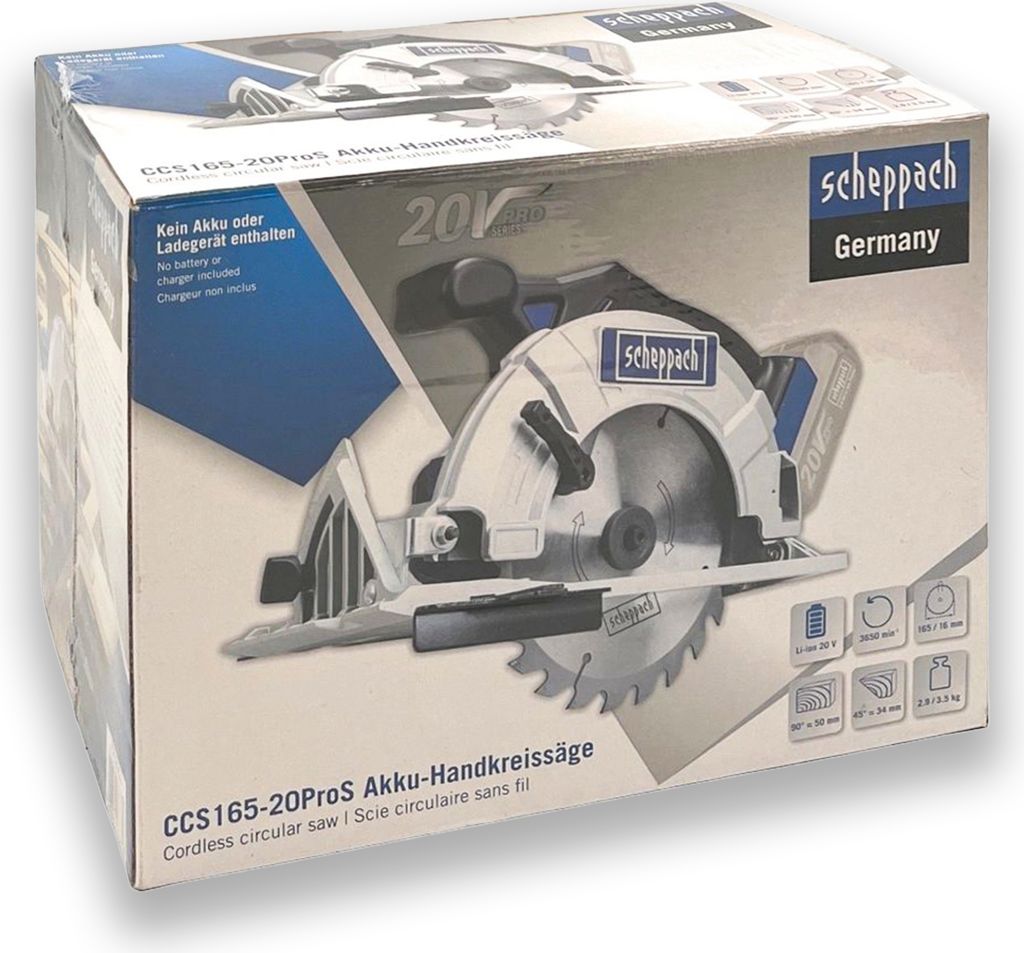 SCHEPPACH CCS165-20 Akku Handkreissäge Produktbild 