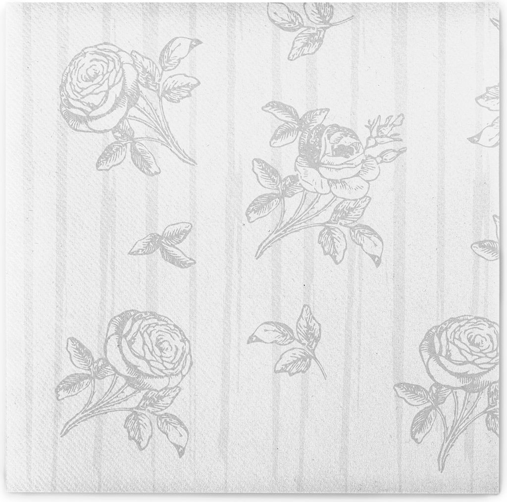 Sovie HOME Serviette Hochzeit in Grau aus Linclass Airlaid 40 x 40 cm, 12 Stück
