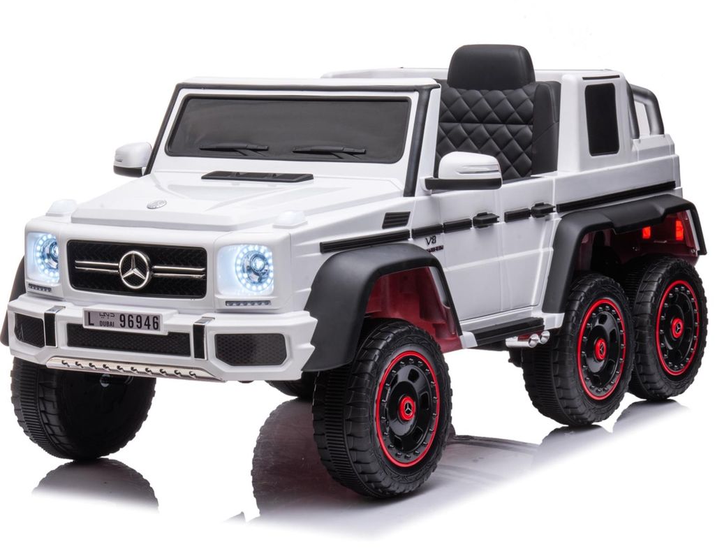 Mercedes G63 6x6 AMG Kinder-Elektroauto 12V Weiß Produktbild 