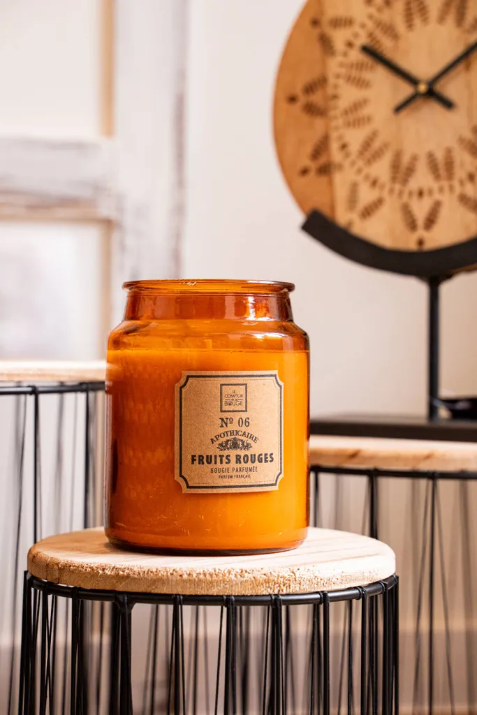 Candela profumata in vetro decorativo, frutti rossi, 510 g - 2