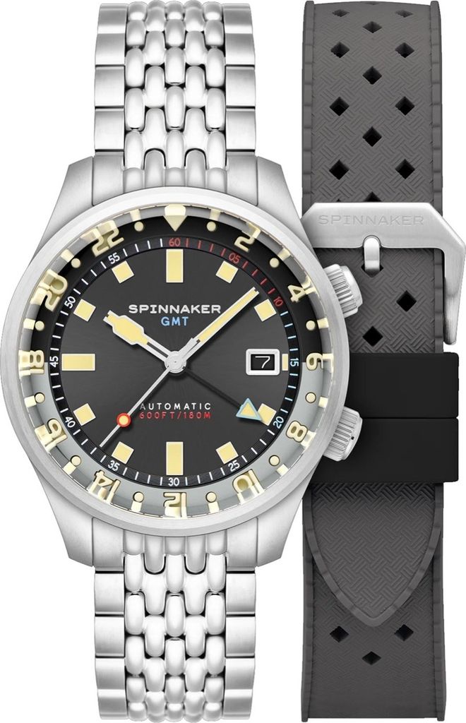 Spinnaker SP-5121-33 Herrenuhr Bradner GMT Automatik 42mm 18ATM