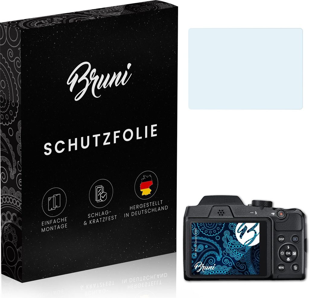 atFoliX 4054274765574, Transparent, Nikon, Coolpix B500, Klare Bildschirmschutzfolie, Kratzresistent, Glänzend