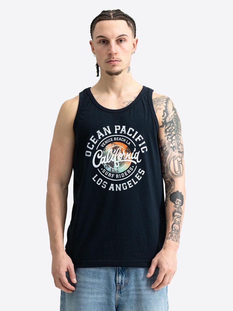 Herren Singlet normale Passform THRUSTER Dark Navy/White 3XL Ocean Pacific