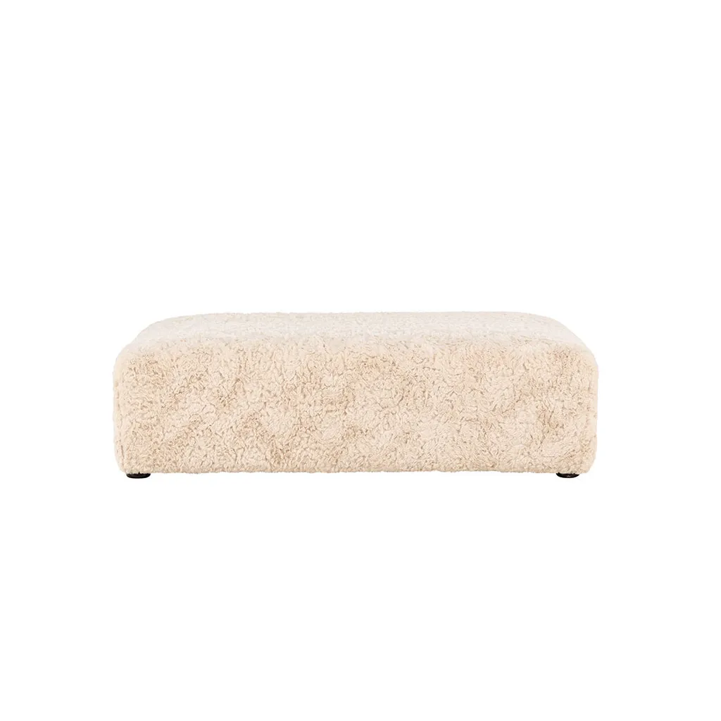 Vind Tabouret de jardin Frankie Beige - Siège d'appoint extérieur chic
