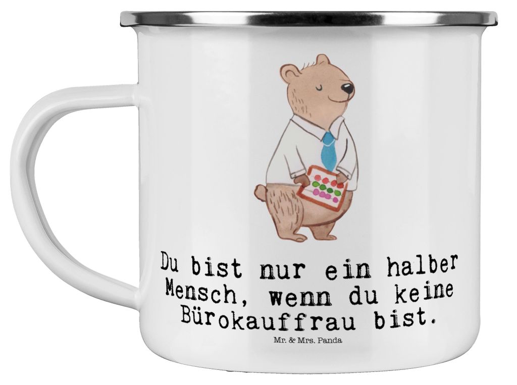 Mr. & Mrs. Panda Haferl Bürokauffrau Herz - Weiß - Produktbild 