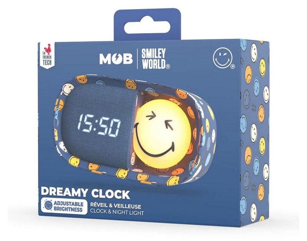 Mobilita na palubě: Budík s usměvavou tvářičkou – modrý Obrázek produktu 