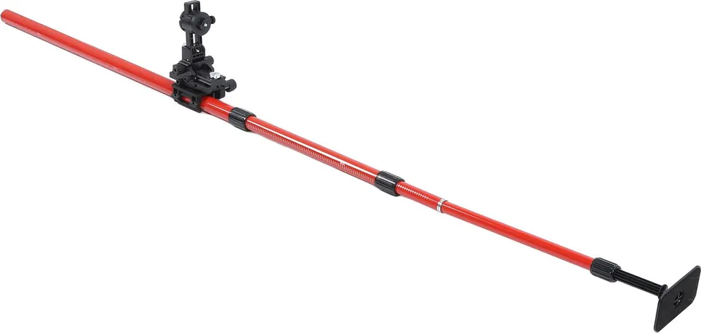 Jalon 4m ajustable en aluminium télescopique ultra léger et pivotant