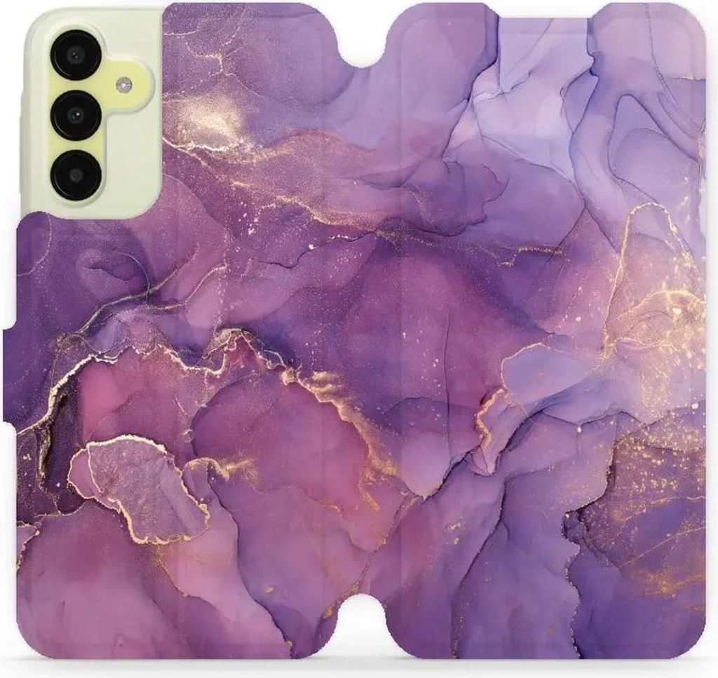 Handyhülle mit klappe für Galaxy A15 5G, Mobiwear Book, Violett