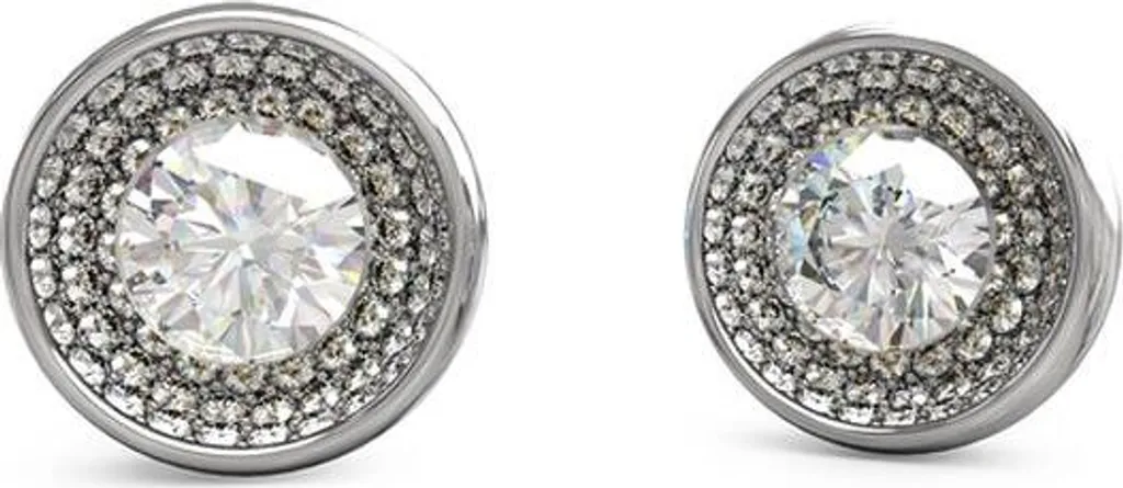 Boucles d'oreilles créoles Femme Guess JUBE03396JWRHT-U Argent Argenté