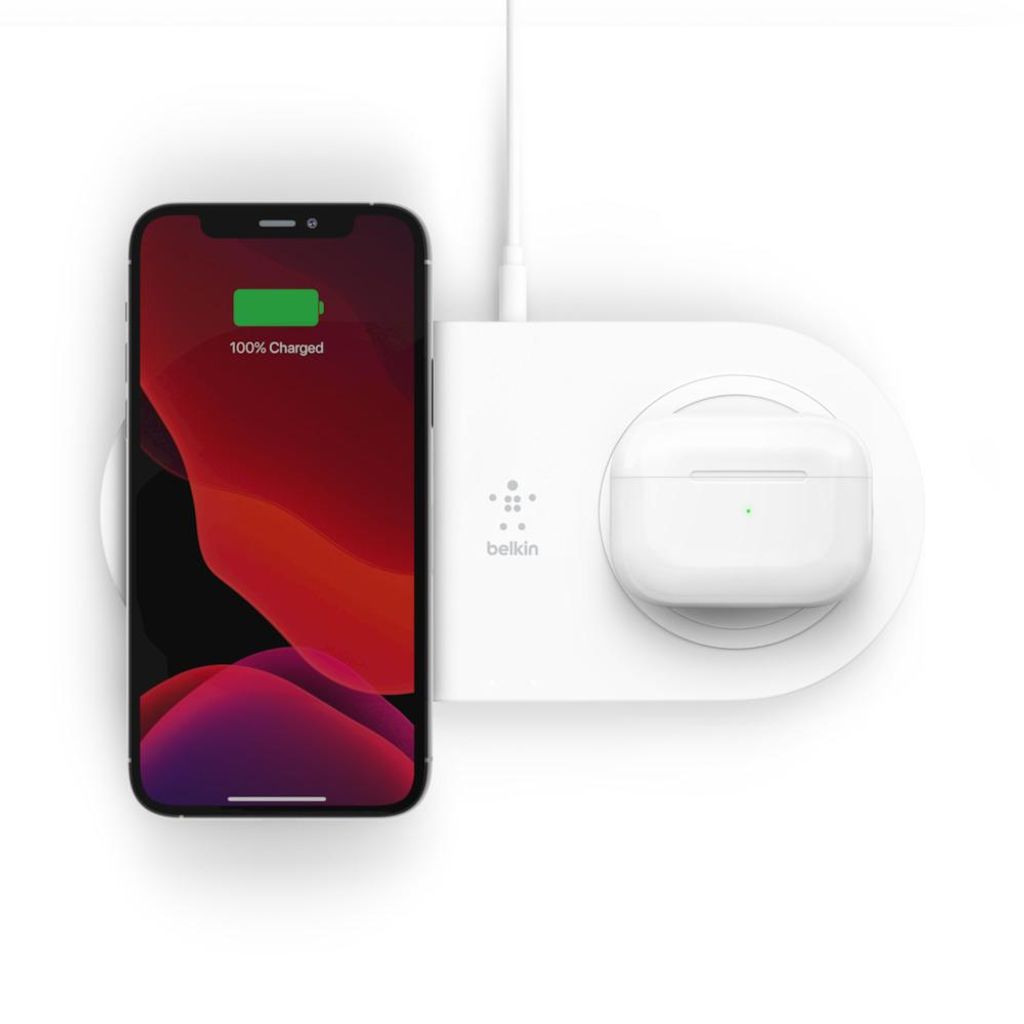 Belkin BOOST↑CHARGE, Drinnen, AC, Kabelloses Aufladen, Weiß Produktbild 