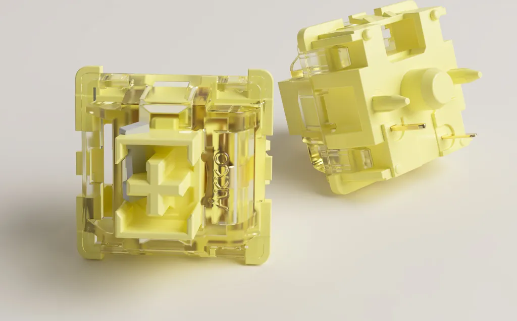 Interrupteurs Mécaniques Cream Yellow V3 Pro Linéaire pour Clavier