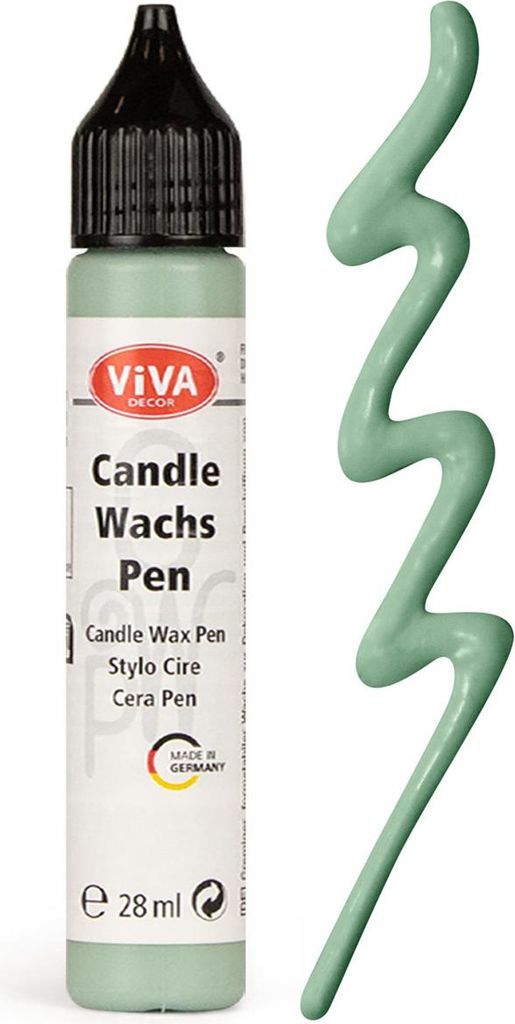 VIVA DECOR Candle Wachs Pen - Salbei - Kerzenwachs-Stift 28 ml