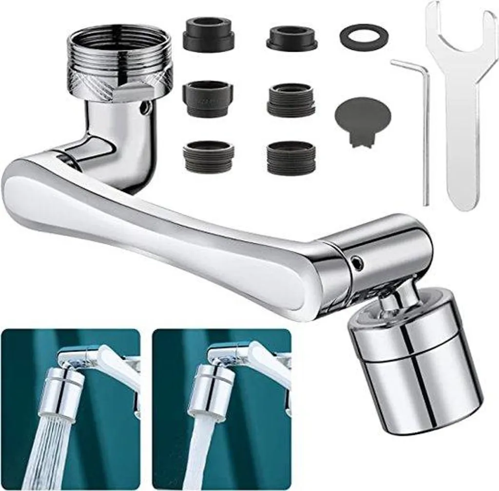 Adaptateur robinet économiseur d'eau en inox - Raccord universel 22mm