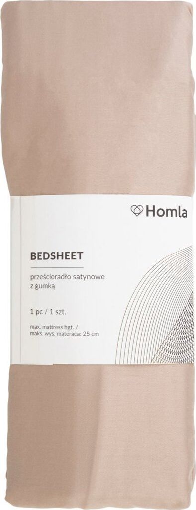 Prostěradlo prostěradlo ložnice DANIELLE satén béžové Obrázek produktu 