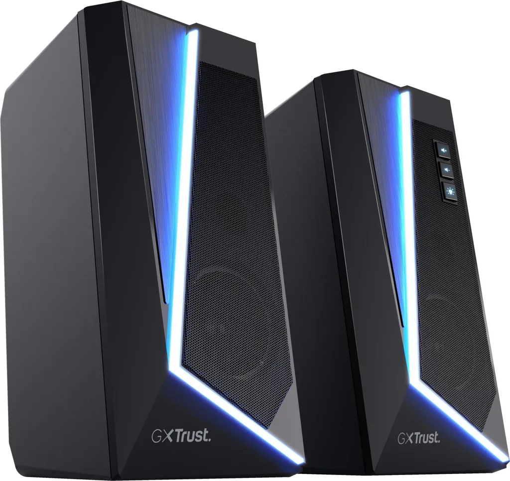 Enceintes Gaming Trust GXT 609 Zoxa - Son Stéréo pour PC et Ordinateur