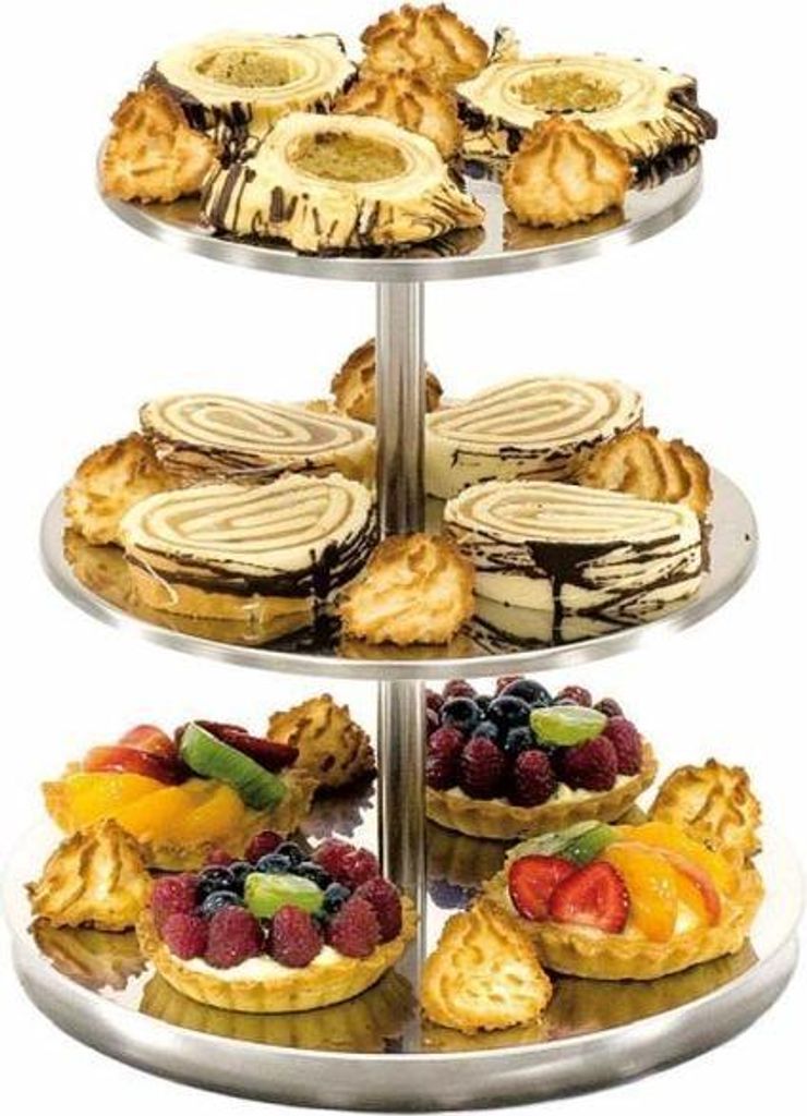 Etagere ohne Griff, 3-stufig, Höhe 30 cm Produktbild 