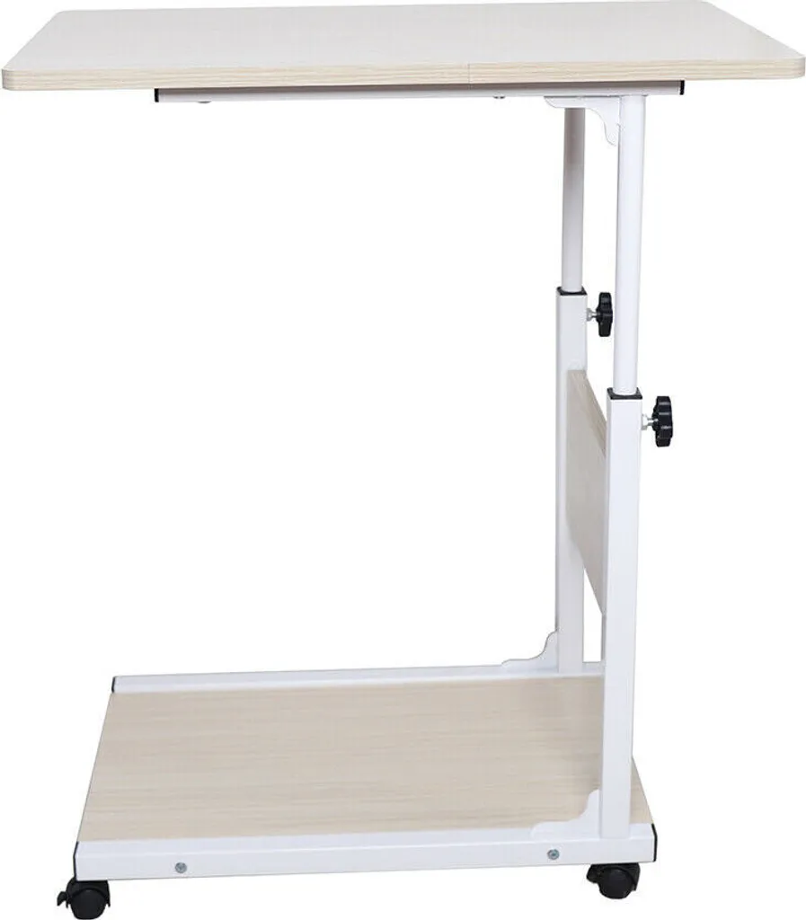 Table basse pour ordinateur portable bureau assis-debout mobile érable - 3