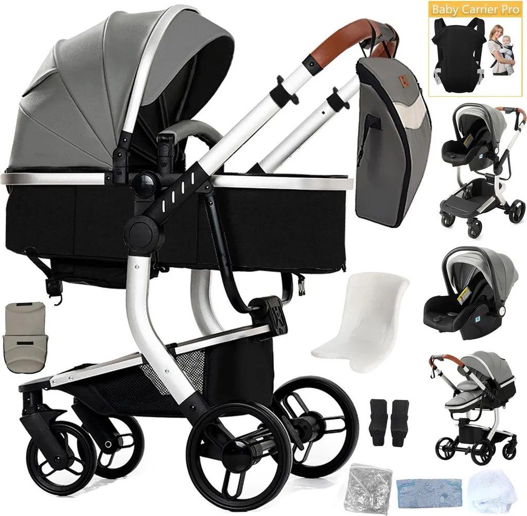 Porte-bébé ventral et dorsal évolutif, accessoire de portage gris