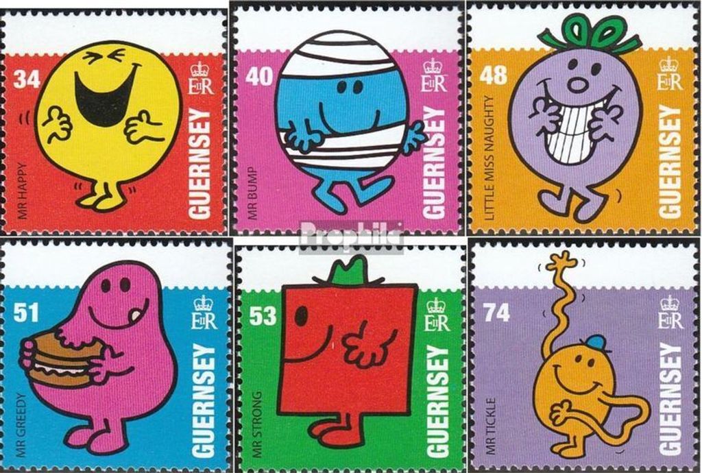 Briefmarken GB - Guernsey 2008 Mi 1191-1196 (kompl.Ausg.) postfrisch Hargreaves