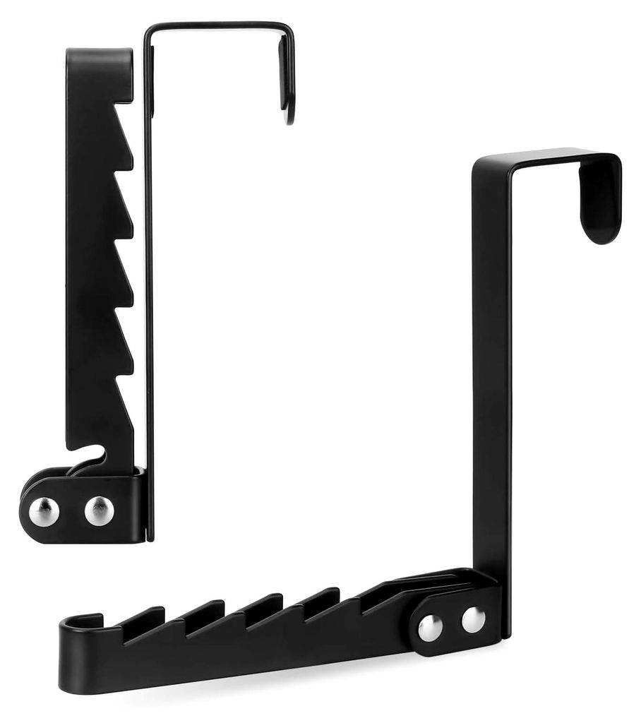 Klappbare Türgarderobe, 2 Stück Kleiderhaken, platzsparend für Schlafzimmer und Badezimmer, geeignet für Kleidung, Mäntel und Handtücher, Sch...