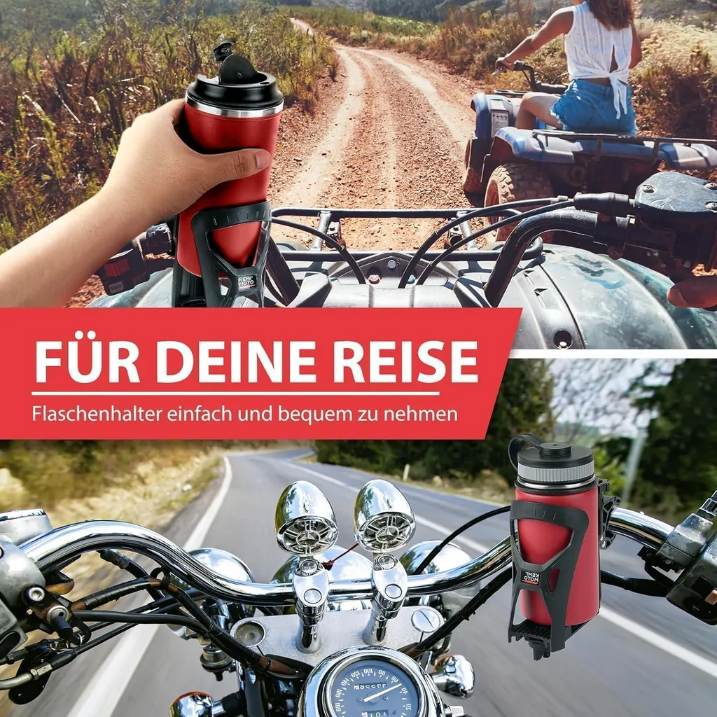 Support de bouteille universel pour vélo pince robuste 800ml en métal - 7