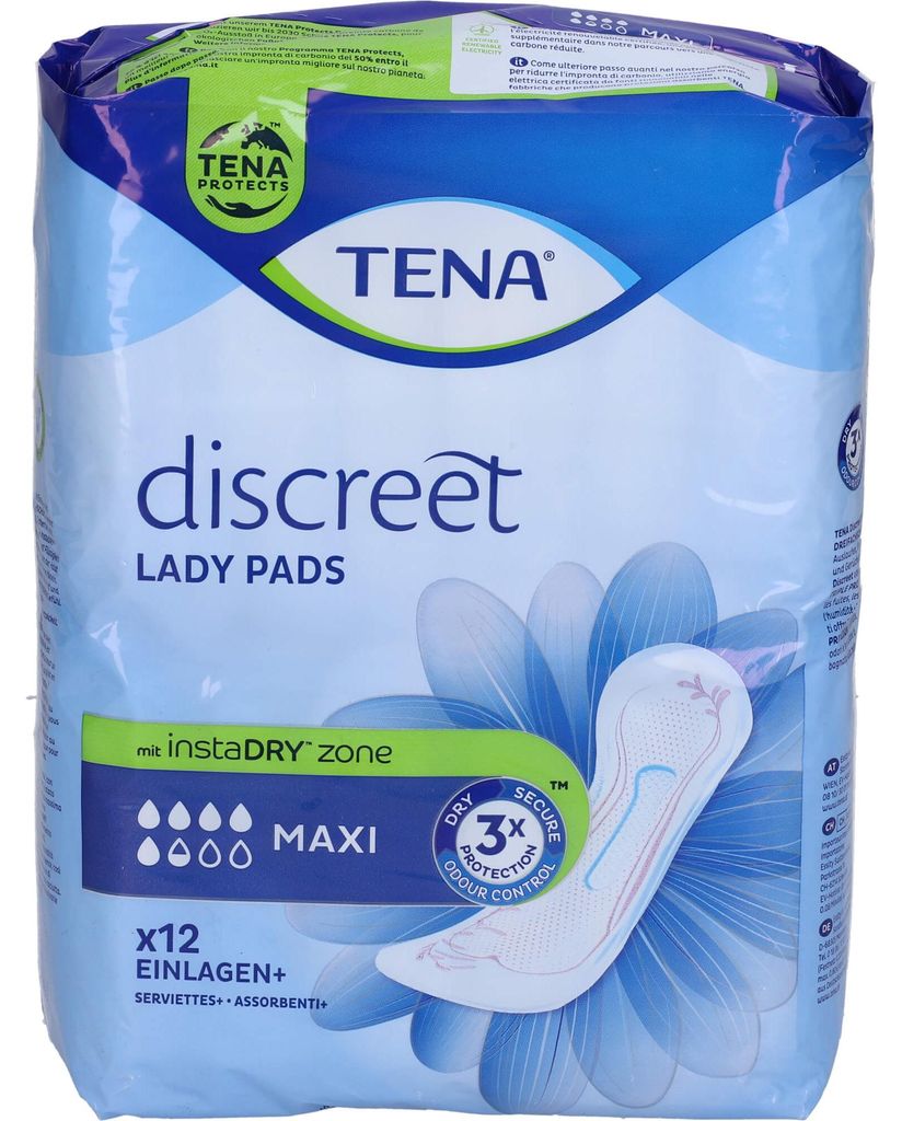 TENA Lady Discreet Maxi Inkontinenz Einlagen, 12 St BIN Produktbild 