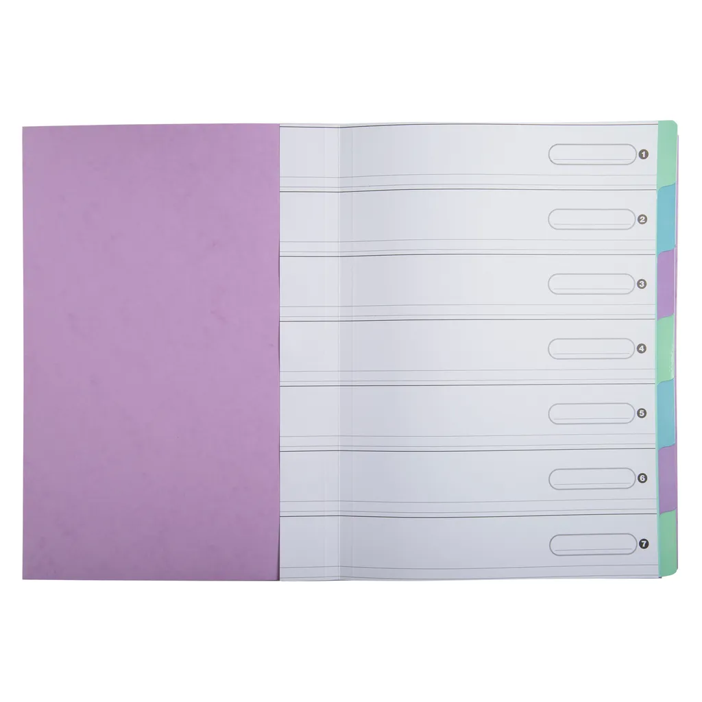 Exacompta 56560E Trieur Harmonika A4 à Élastiques avec 7 Compartiments - 4