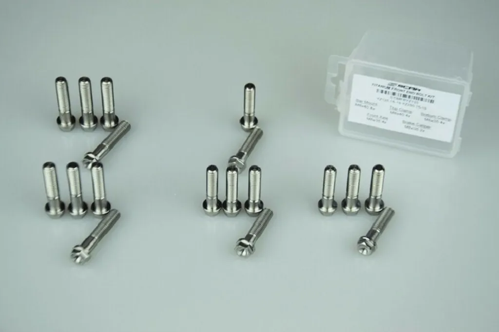 Kit vis titane SCAR Front End pour entretien et performance de fourche