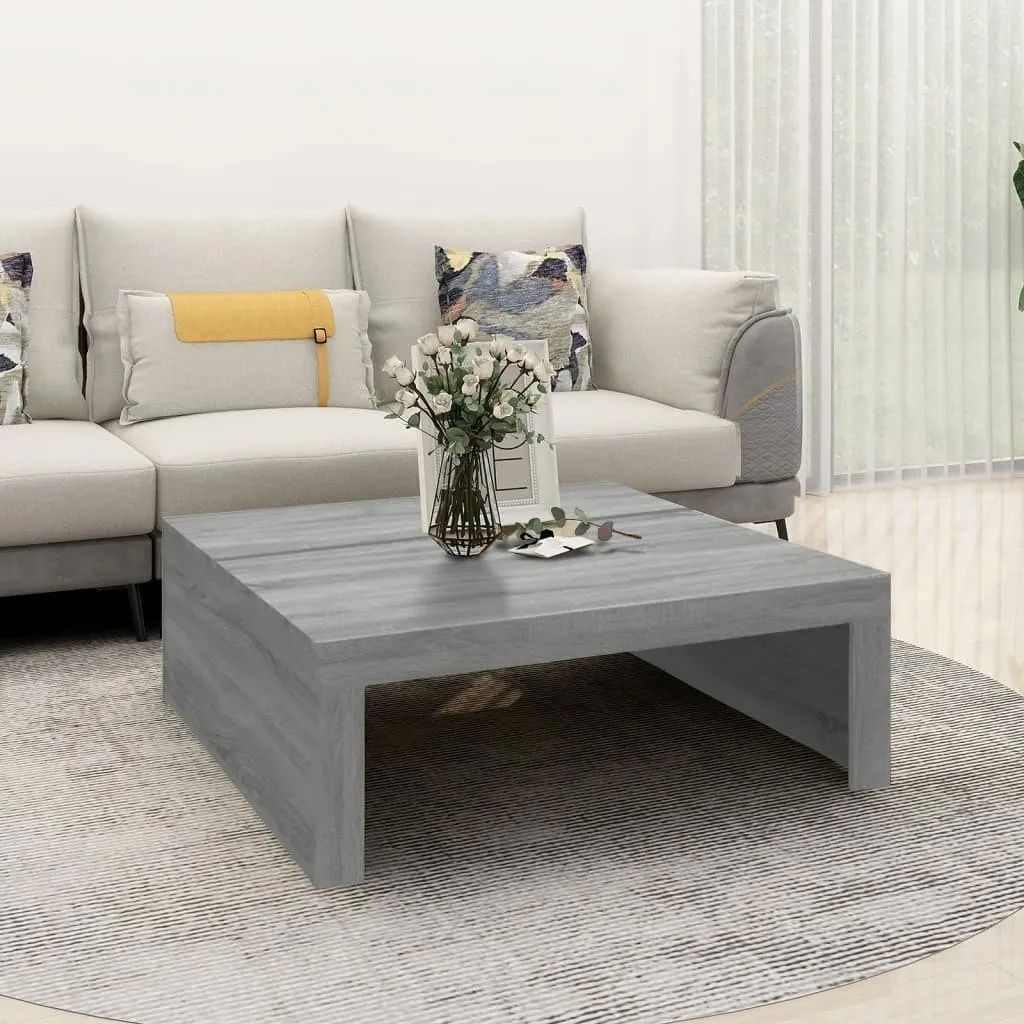 Offerta Tavolino Quadrato 100x100 Grigio Sonoma - The Living Store