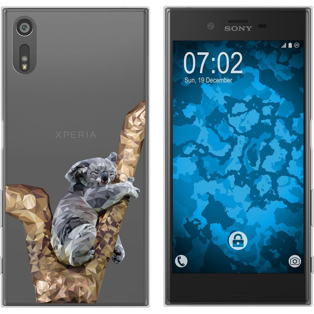 PhoneNatic Case kompatibel mit Sony Xperia XZs Silikon-Hülle Vektor Tiere Koala M9