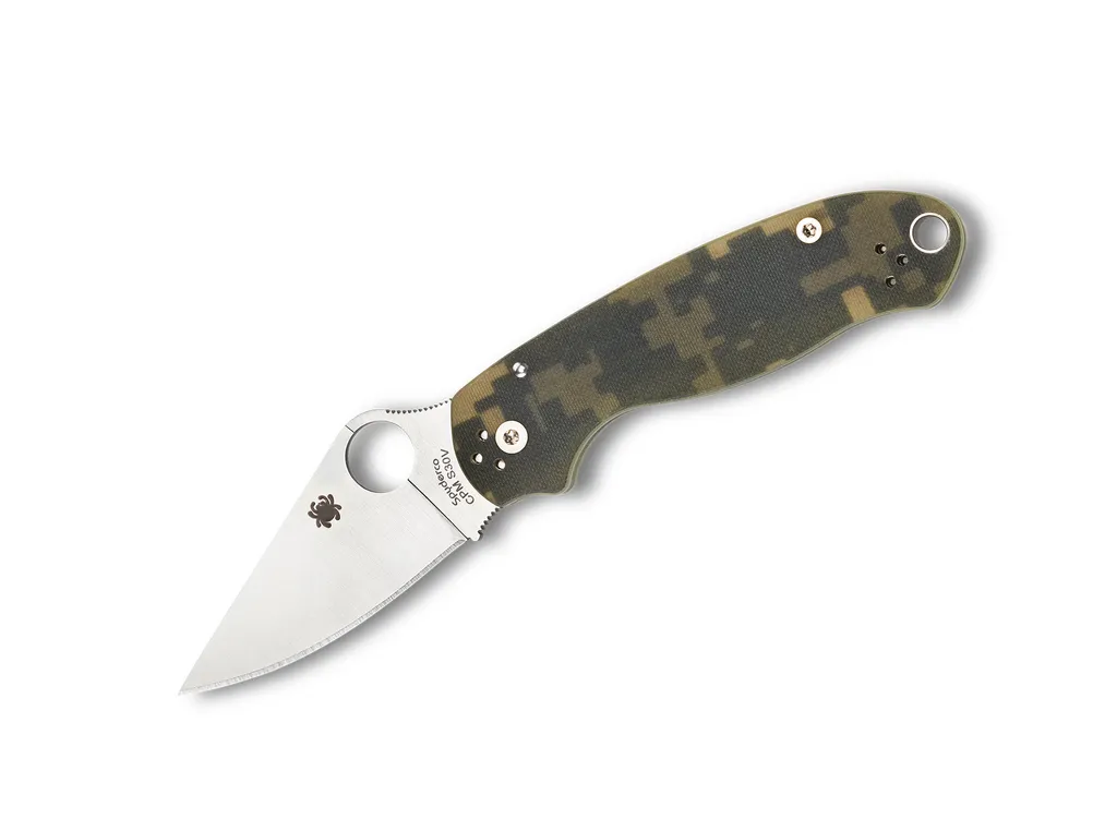 Couteau Spyderco Para 3 Camo C223GPCMO Finition Robuste pour Usage Intensif