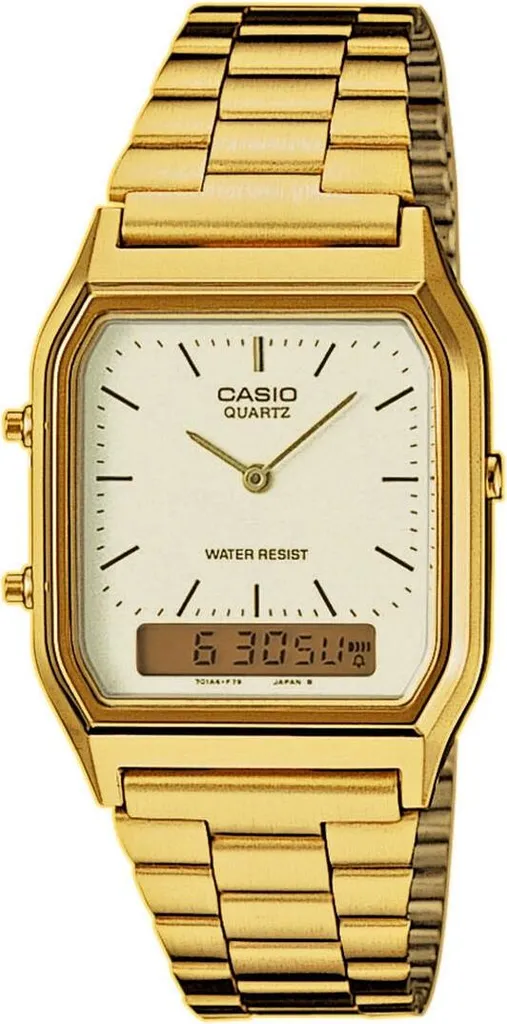 Montre Homme Casio AQ-230GA-9DMQYES Vintage Collection en Acier Doré