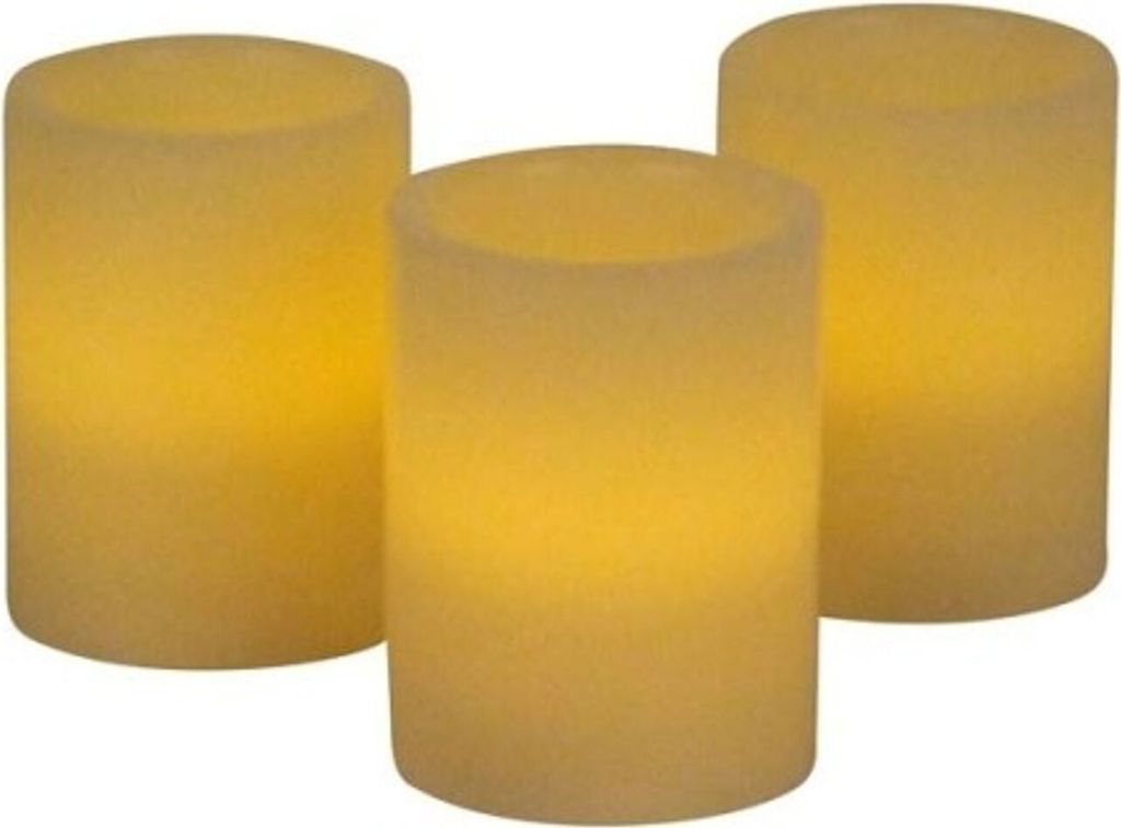 LED Vanille-Duftkerzen 3er-Set Duftwachskerzen Wachskerzen Produktbild 