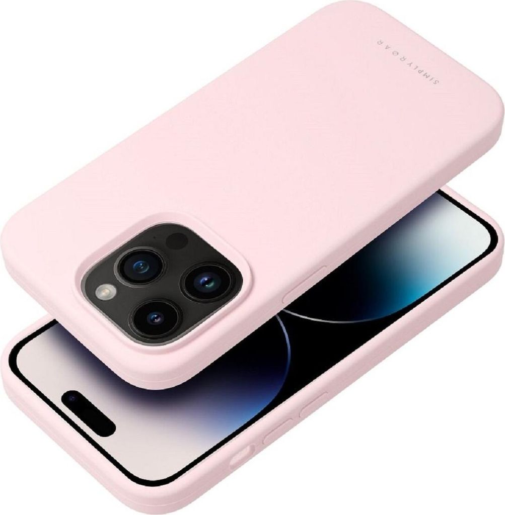 Hochwertige Silikon Handyhülle Bumper kompatibel mit iPhone 17 Pro Max Pink