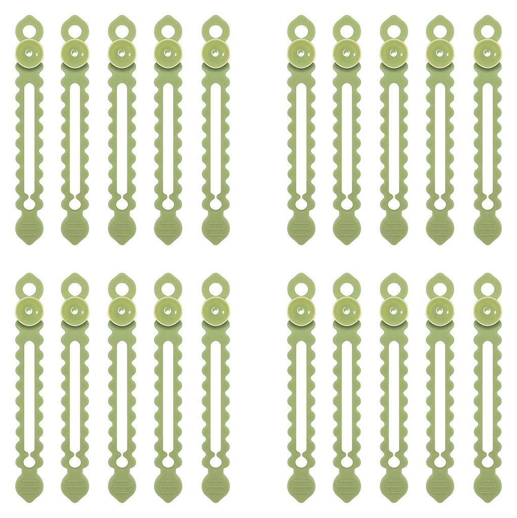 20 Stück wiederverwendbare Kabelbinder aus Silikon mit Spulenaufwickler und Knopfverschluss zur Organisation von Ladekabeln, Kopfhörerkabeln und ...